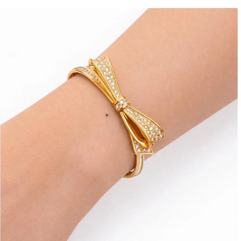 Kate Spade Love Notes Bow Bangle Bracelet - Picture 2 of 4